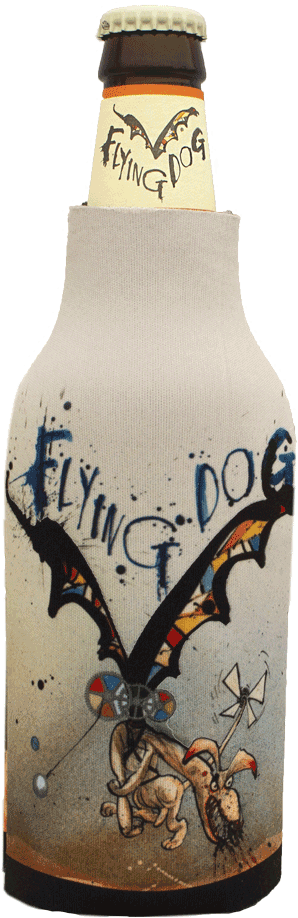 Doggie Bottle Koozie - Flying Dog Beer Clipart (1000x1000), Png Download