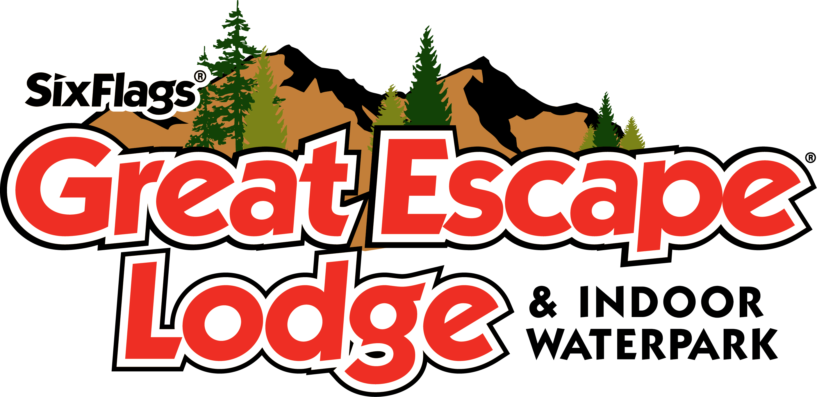 Great Escape Lodge Logo Clipart (2810x1365), Png Download