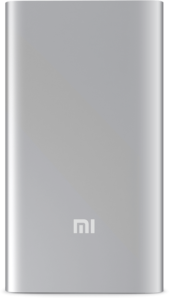 5000mah Power Bank - Xiaomi Mi Powerbank 2 10000mah Silver Clipart (1024x1024), Png Download