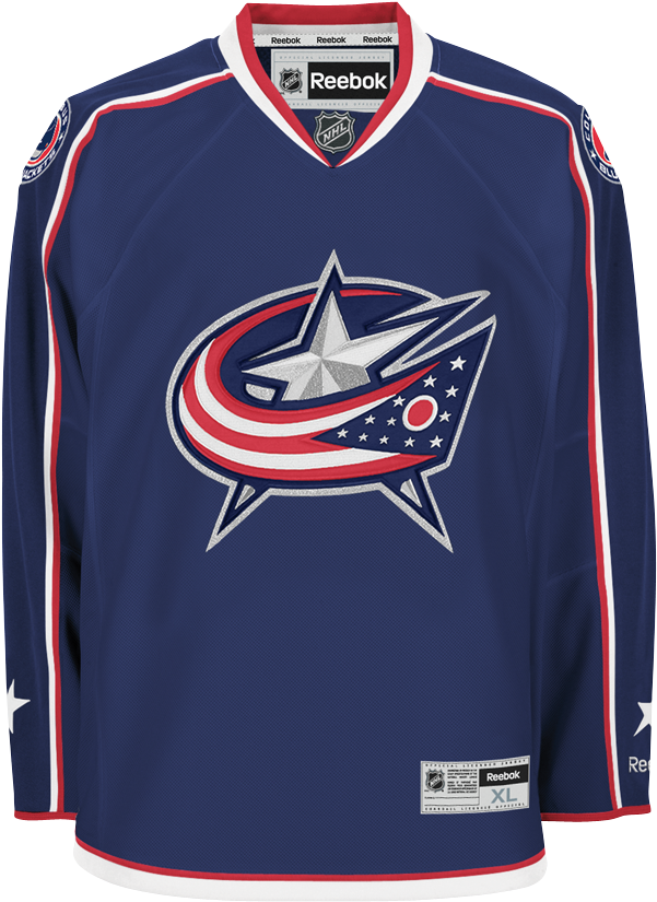 Blue Jackets Foligno Jersey , Png Download - Columbus Blue Jackets Clipart (601x825), Png Download