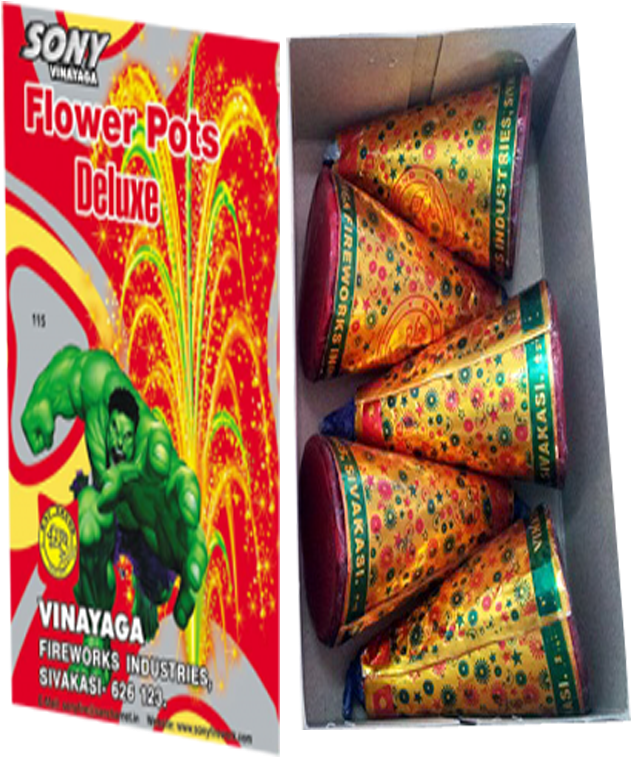 10, Flowerpots Deluxe - Russian Candy Clipart (630x830), Png Download