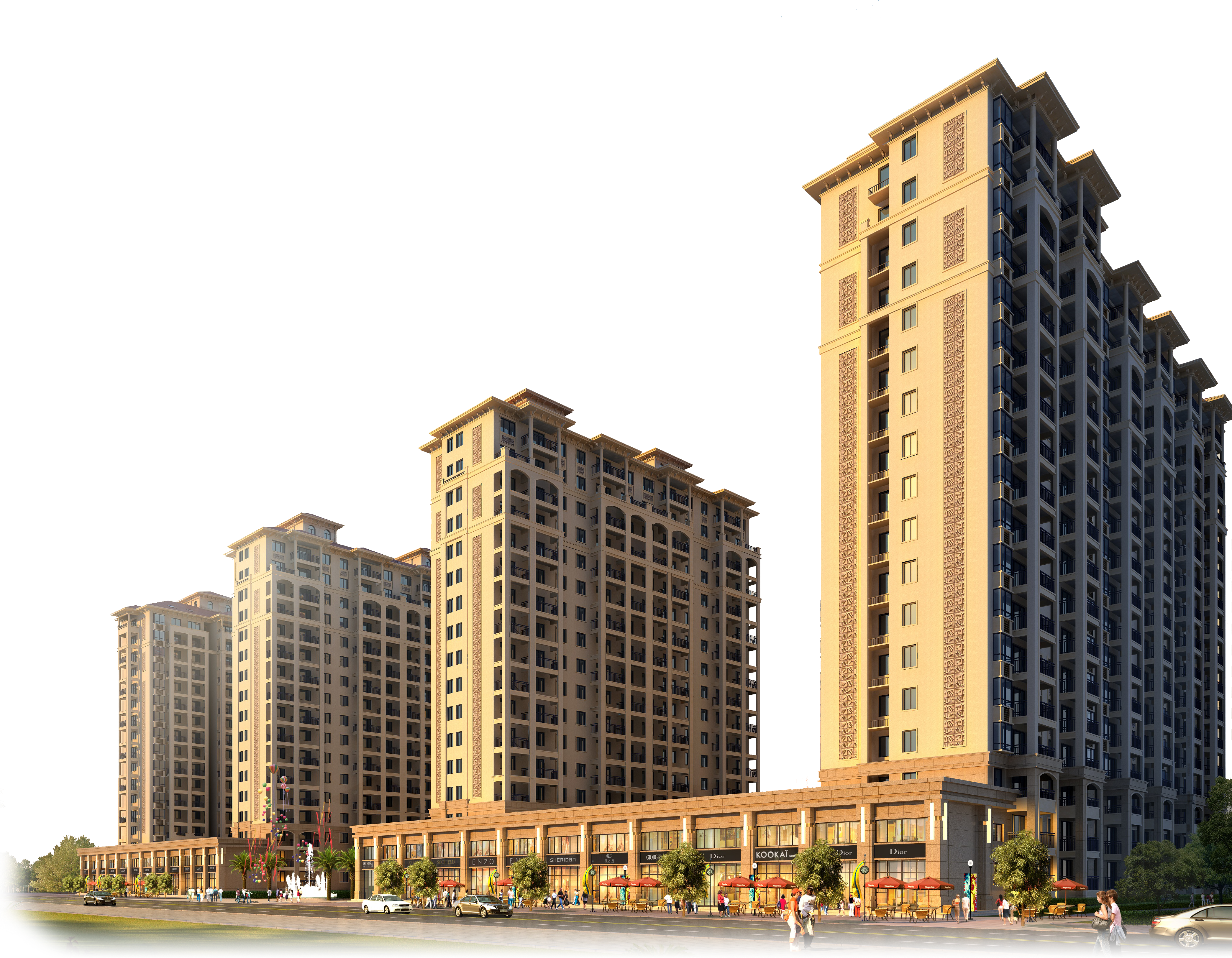 Real Building Kalwa, Apartment House High-rise Thane - Apartment Png Clipart (4176x3320), Png Download