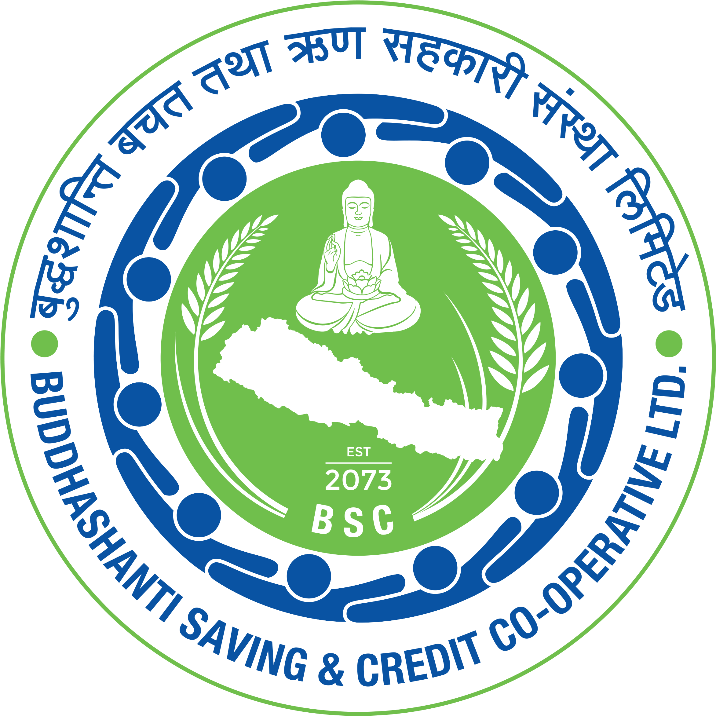 Buddhashanti Saving And Credit Co-operative Ltd - Orange And Navy Party Decorations Clipart (2359x2359), Png Download