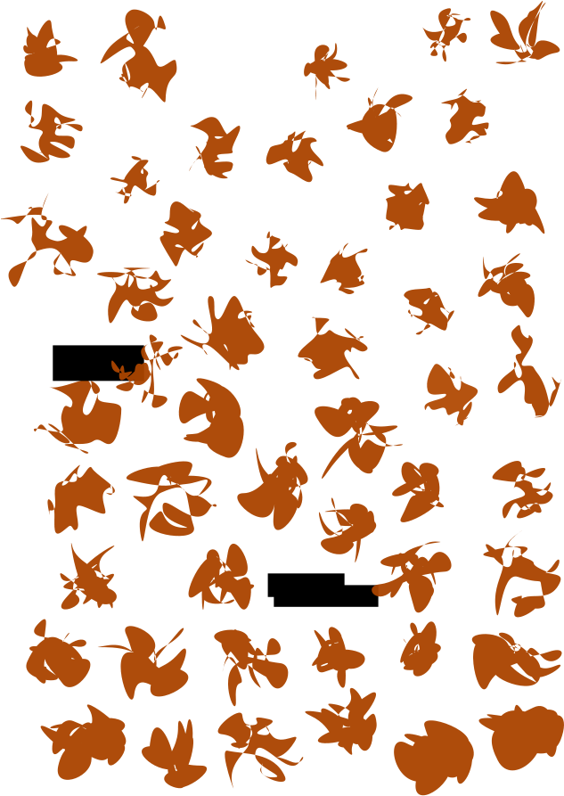 Cartoons And Faces Png - Falling Leaves Transparent Animation Clipart (637x900), Png Download