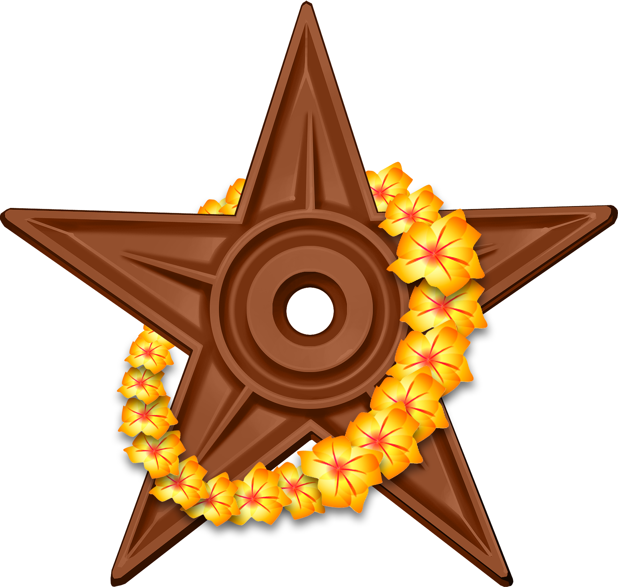 Wiki Lei Barnstar Hires - Barnstar Clipart (2000x1900), Png Download