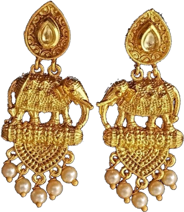 Party Wear Earrings - Earrings Clipart (600x600), Png Download