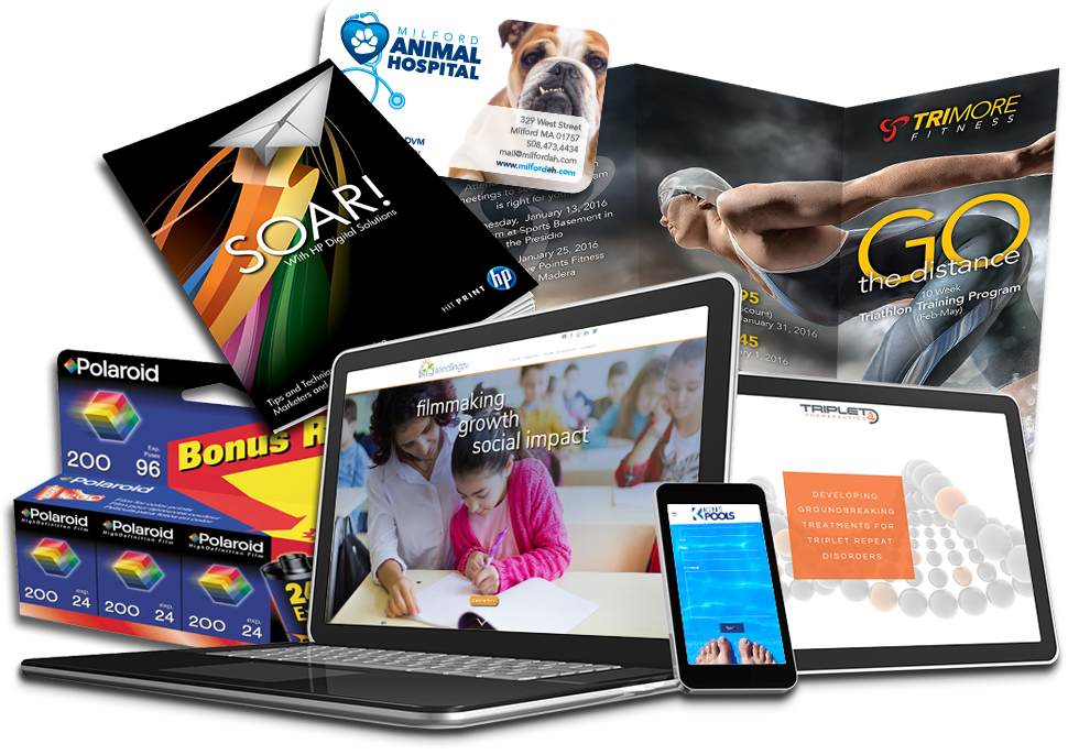 Web Design, Logos, Print Design, Packaging Design - Online Advertising Clipart (970x686), Png Download