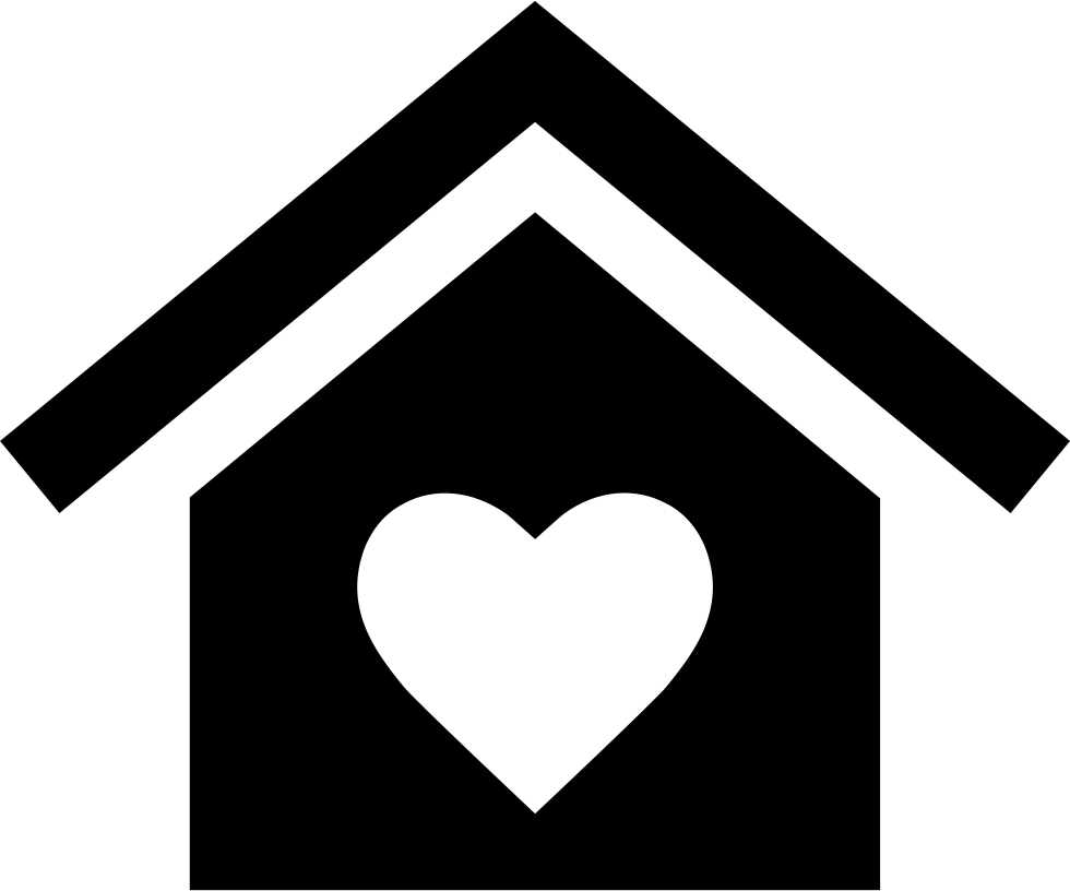 Png File Svg - Home Heart Icon Png Clipart (980x816), Png Download