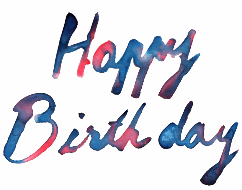 Happy Birthday Text Png Photos - Calligraphy Clipart (820x646), Png Download