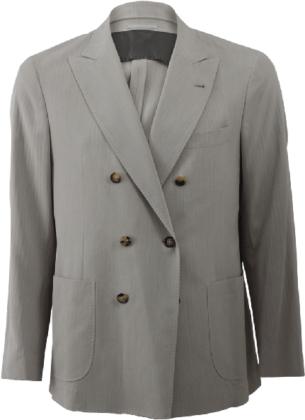 Double Breasted Suit Jacket - Formal Wear Clipart (571x727), Png Download