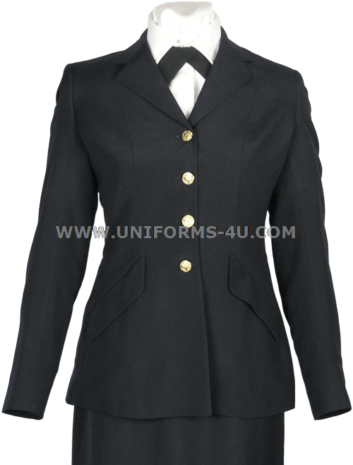 Big U Us Army Female Dress Blue Jacket - Formal Wear Clipart (500x658), Png Download