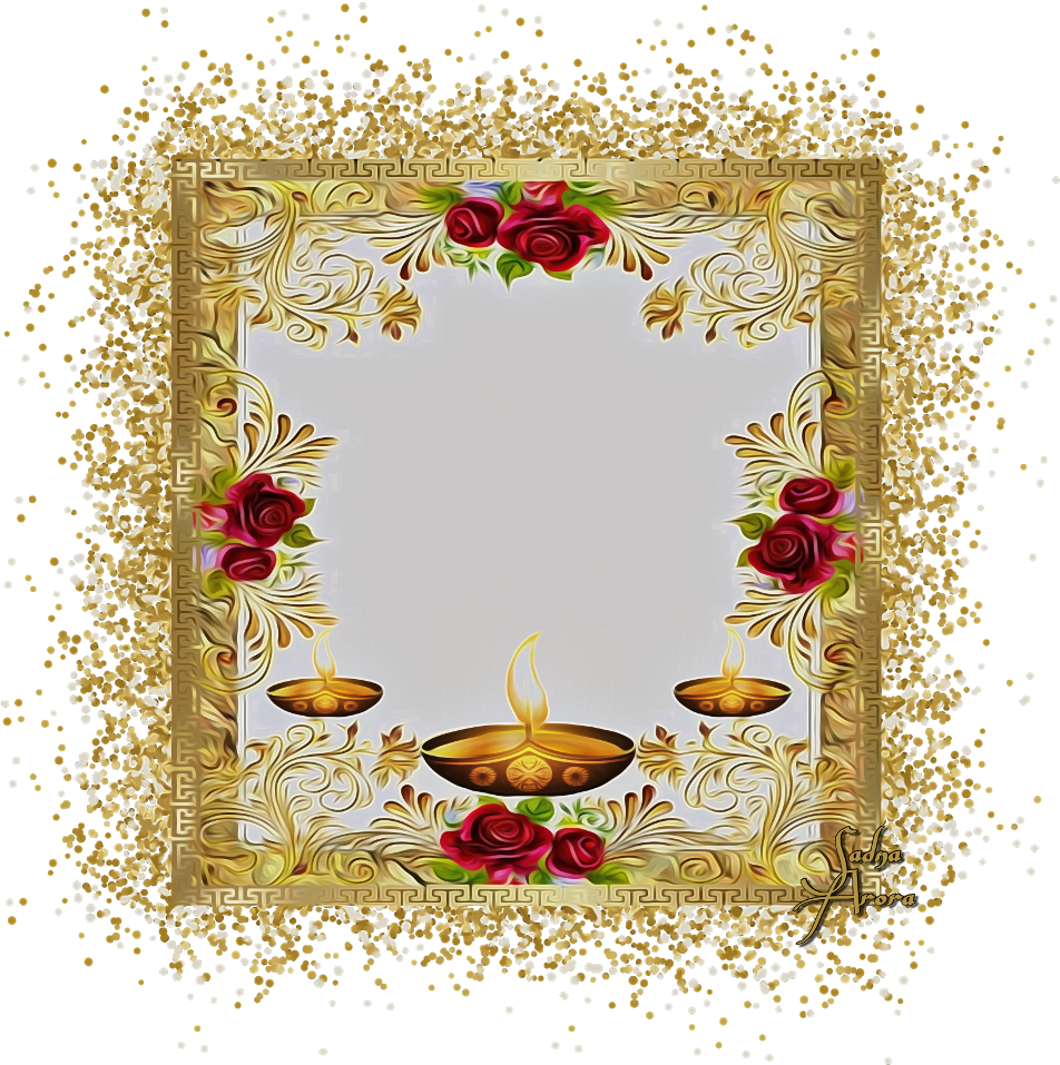 #diwali #wallpapers By @sadna2018 #festivals #happydiwali - Picture Frame Clipart (1024x1024), Png Download