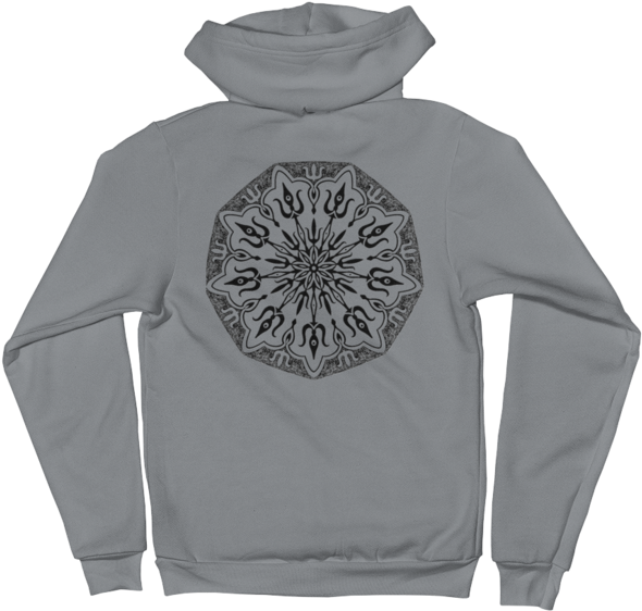 Shiva Trishul Mandala Hoodie - Sweatshirt Clipart (590x562), Png Download