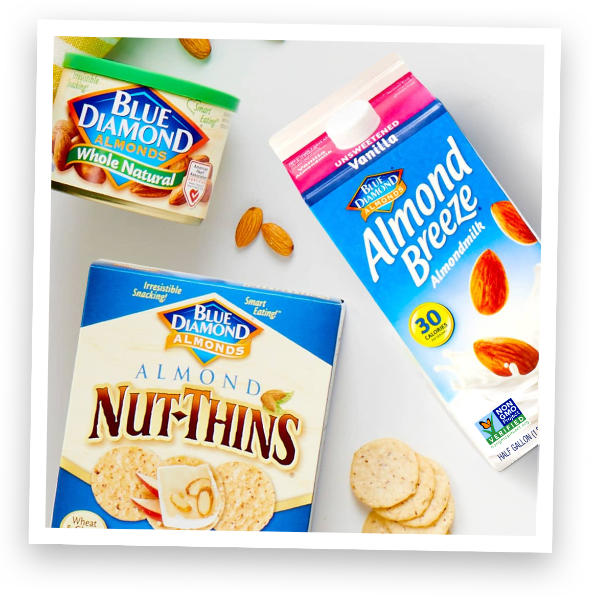 Blue Diamond Almonds Clipart (1162x1168), Png Download