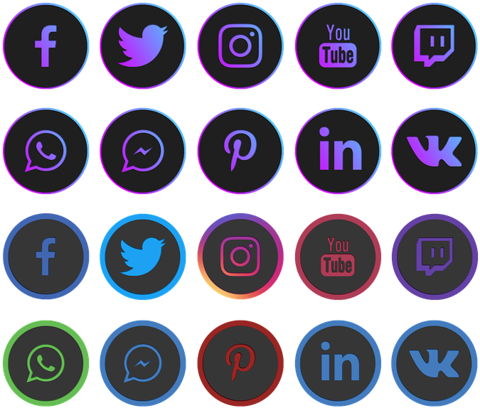 Social Networks Icon Social Media Whatsapp - Youtube Clipart (720x720), Png Download