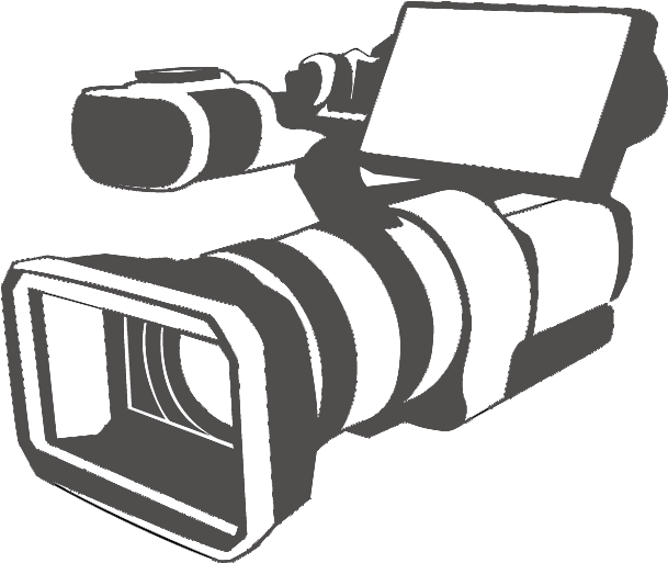 Vector Video Camera Logo - Clipart Video Camera Png Transparent Png (609x513), Png Download