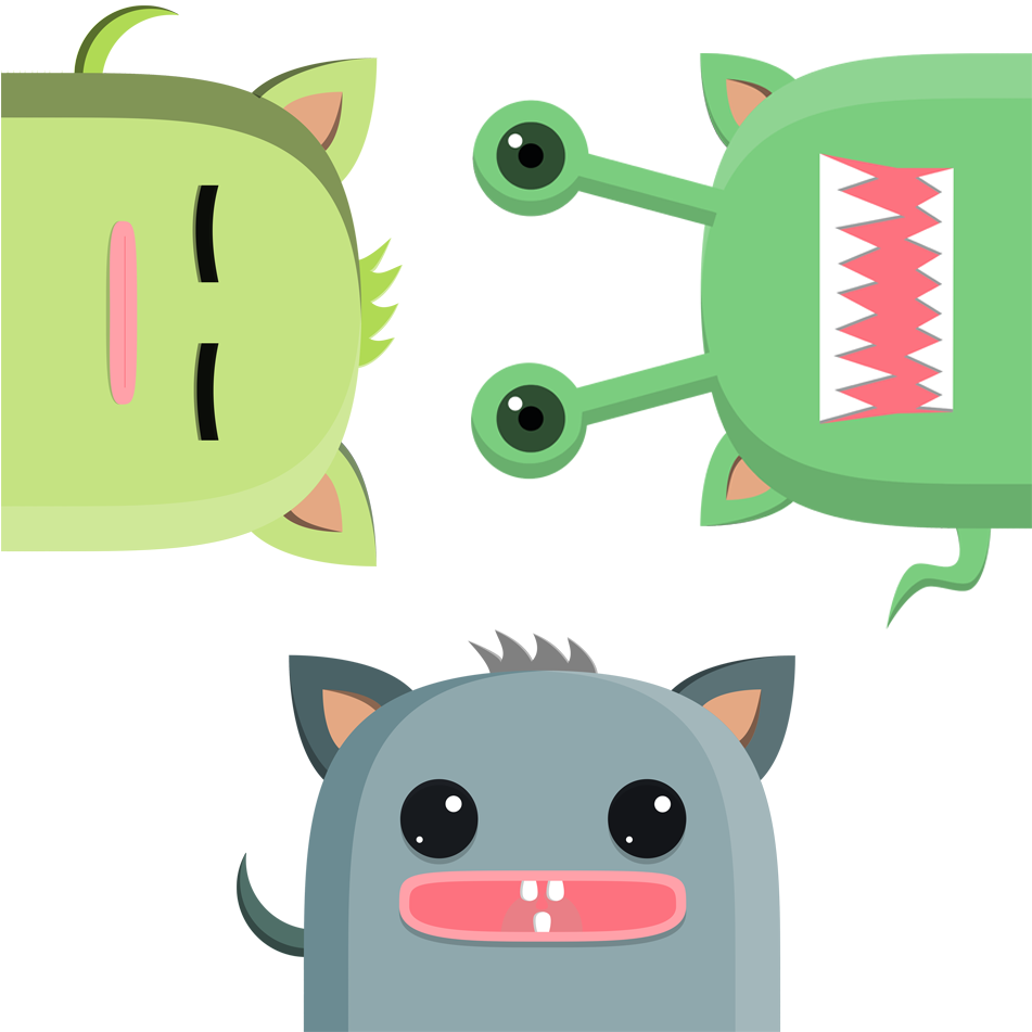 Thumb Image - Monstrinhos Png Clipart (962x962), Png Download