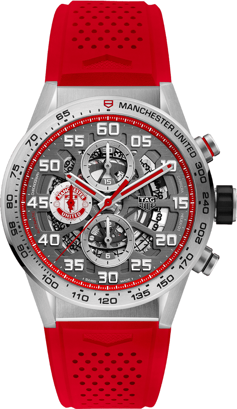 2018 Manchester United Special Editions - Tag Heuer Manchester United Watch Price Clipart (1355x1600), Png Download