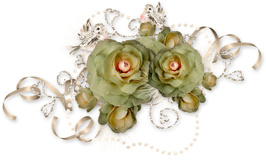 Bird Rose Tape Ornament Decor Photoshop - Garden Roses Clipart (960x595), Png Download