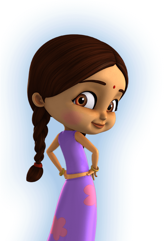 Chutki Super Bheem Bg - Chota Bheem 3d Cartoon Clipart (1600x900), Png Download