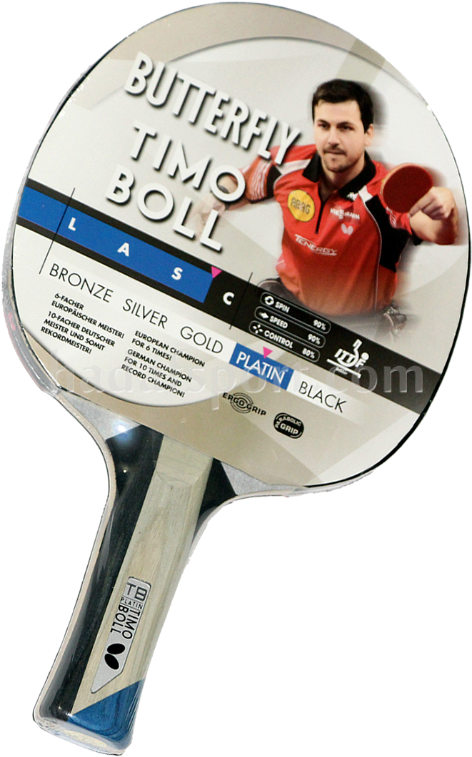 Butterfly Timo Boll Platin - راکت پینگ پنگ باترفلای Timo Boll Platin Clipart (694x1100), Png Download
