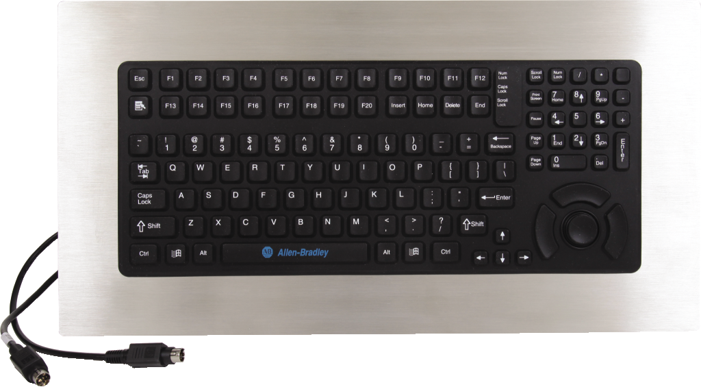 Ps/2 Panel Mount Keyboard/mouse 116key Stainless - Computer Keyboard Clipart (1024x565), Png Download