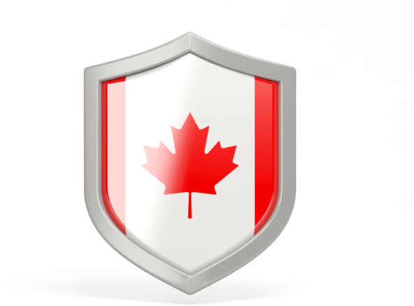 Canada Flag Shield Clipart (640x480), Png Download