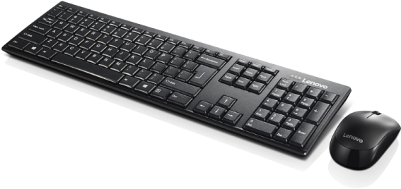 Home / Computers / Keyboard - Lenovo 100 Wireless Combo Keyboard & Mouse Clipart (600x600), Png Download