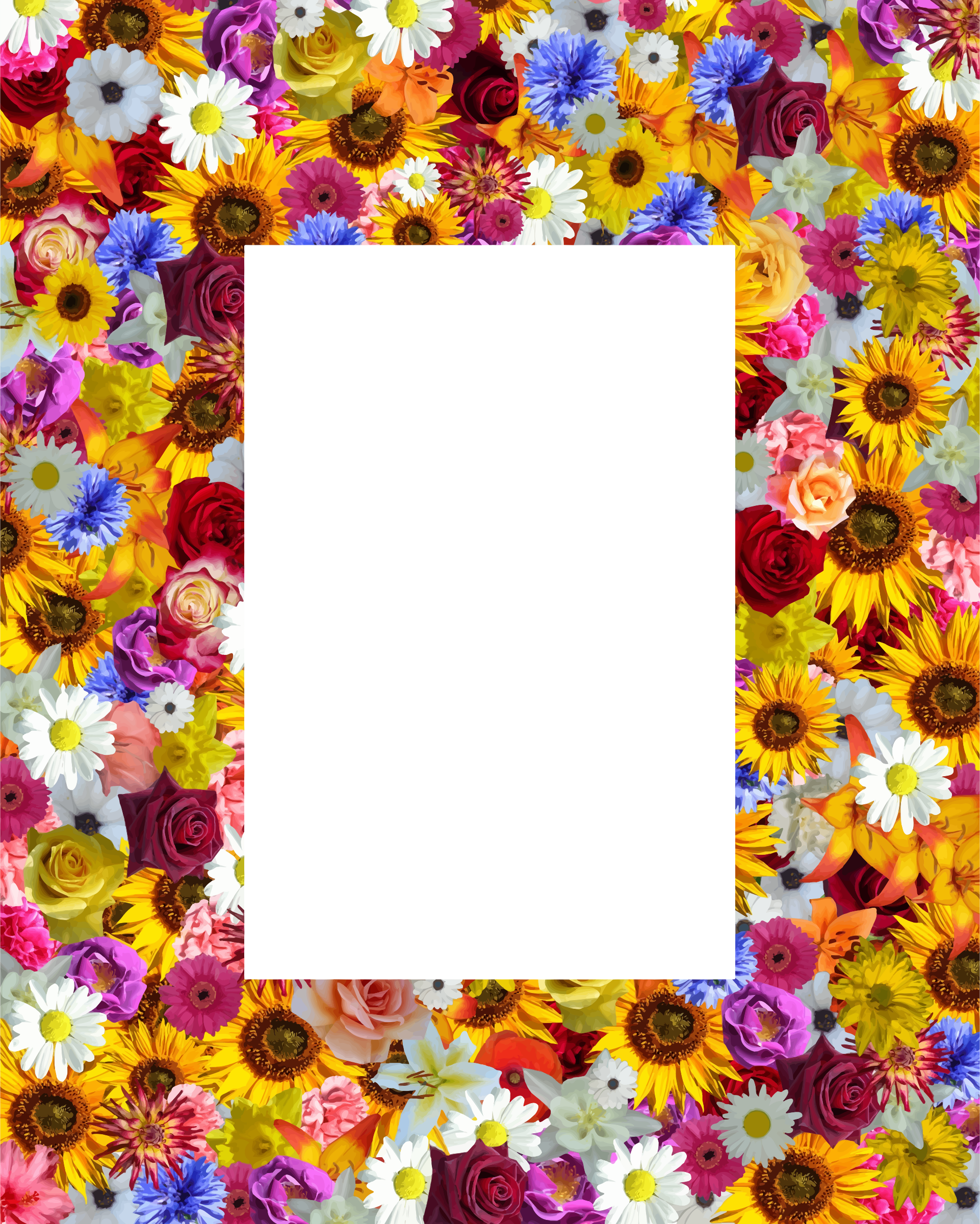 This Free Icons Png Design Of Floral Frame 21 - Picture Frame Clipart (1922x2400), Png Download