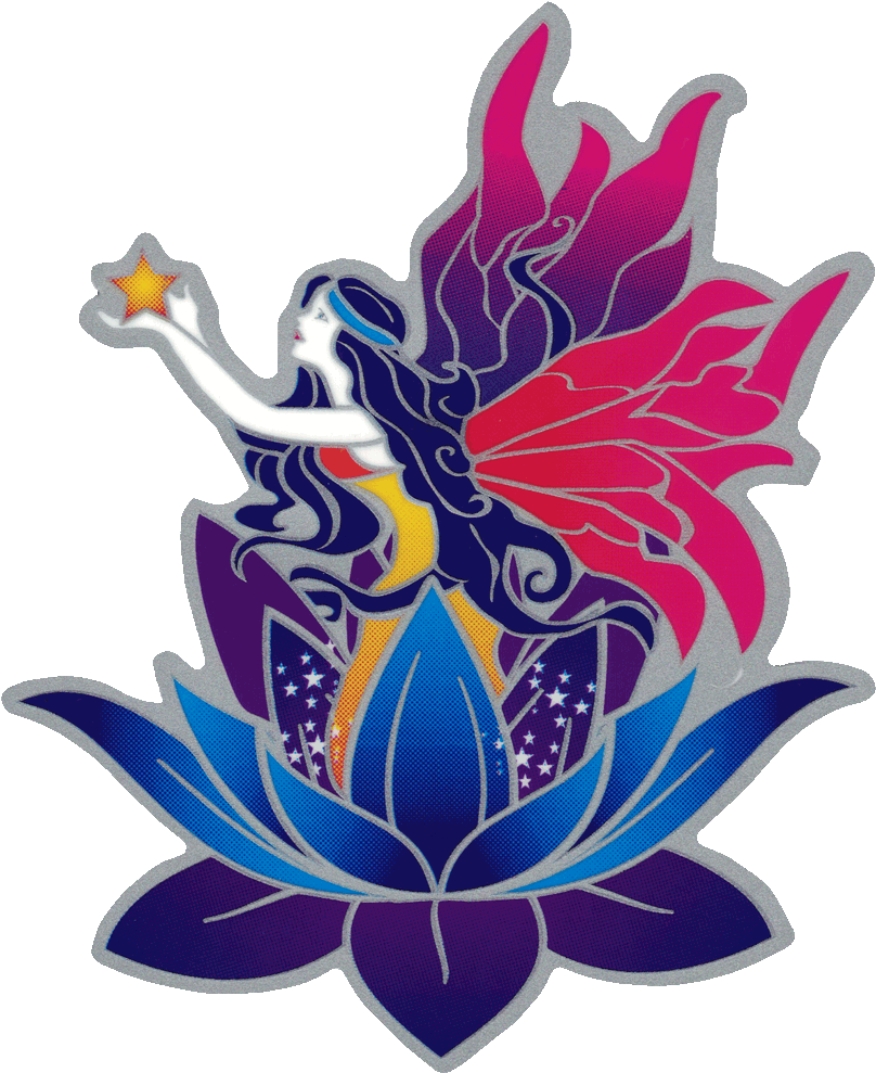 Window Sticker / Decal - Fairy Flower Logo Clipart (819x1000), Png Download