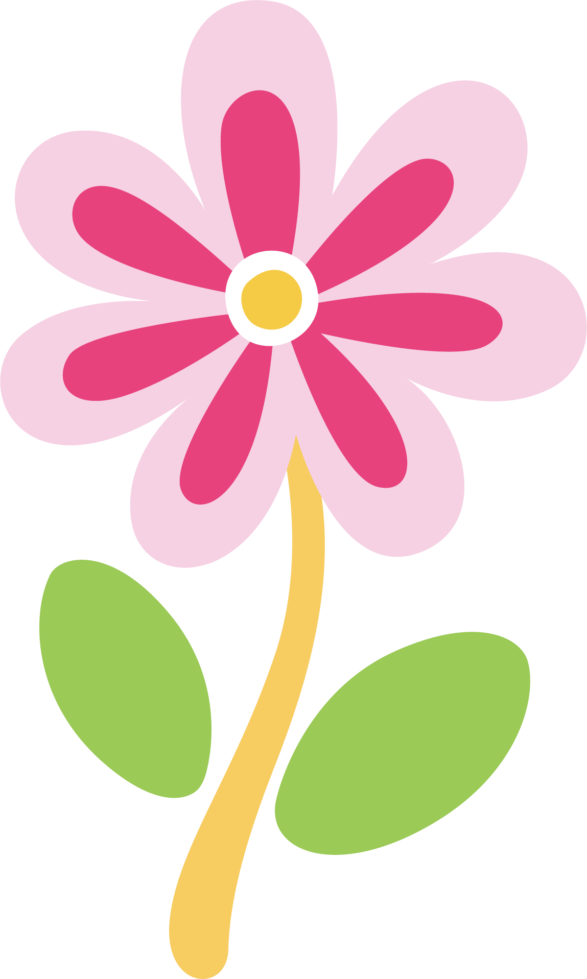 Easter Flower Clipart Printable Sticker - Clip Art Easter Flowers - Png Download (1149x1917), Png Download