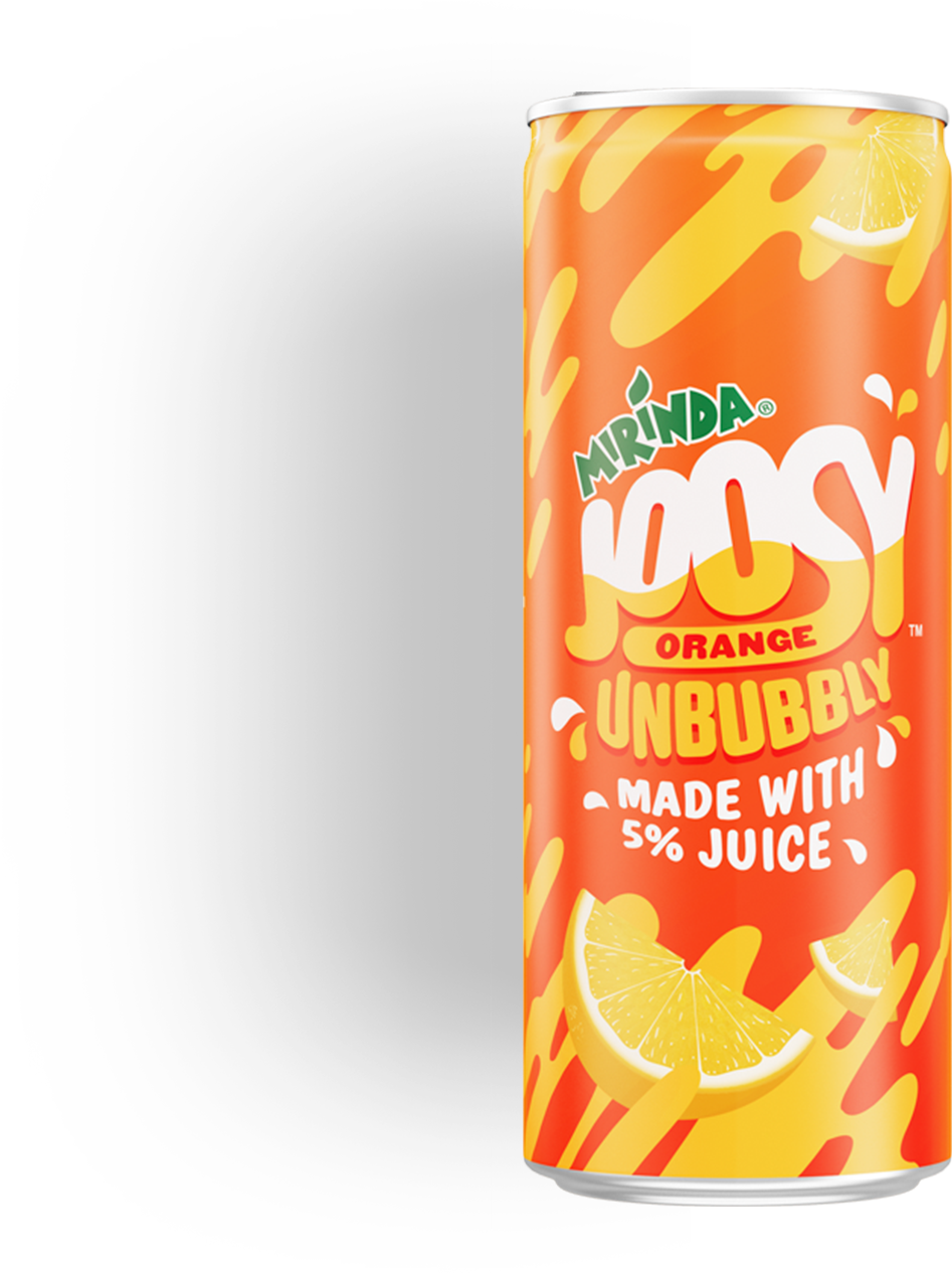 Mirinda Joosy 250ml Can - Orange Soft Drink Clipart (1666x1265), Png Download