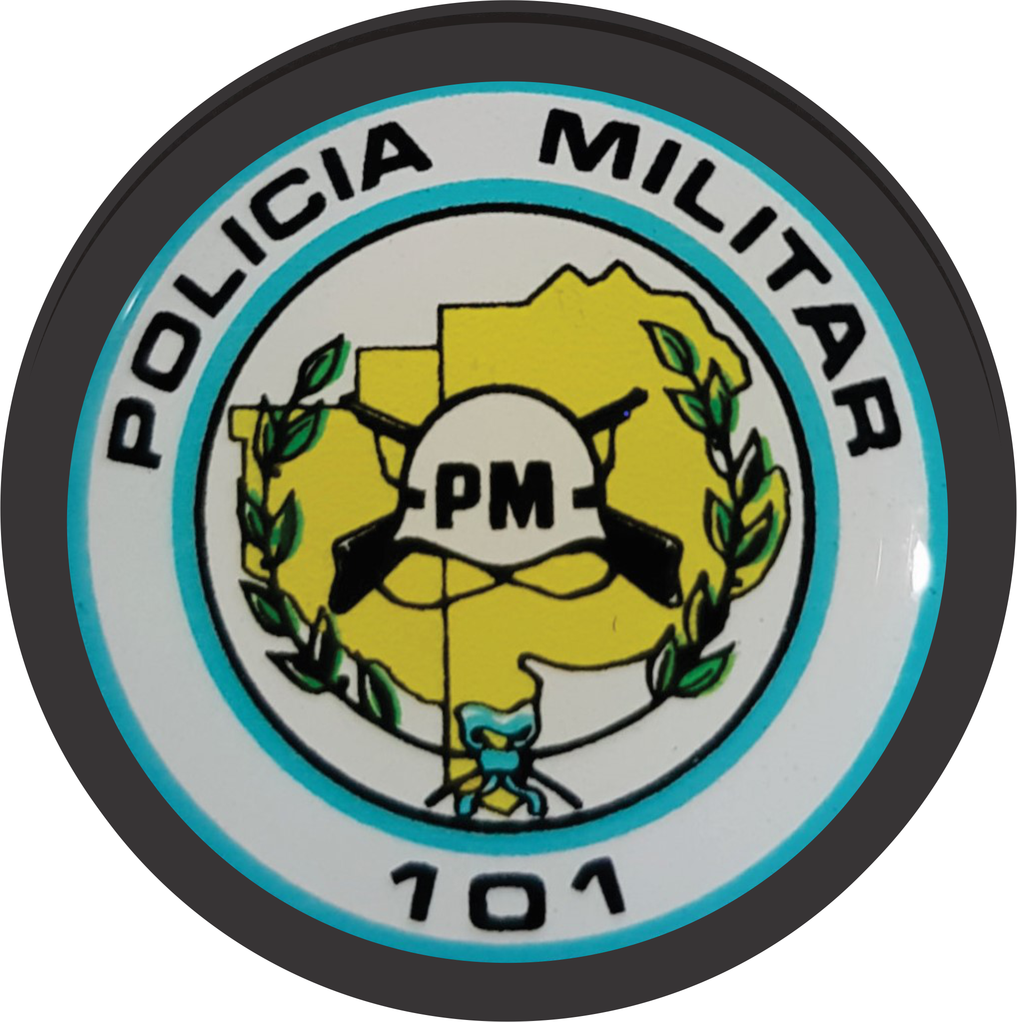 Escudo Pm 101 Wiki - Emblem Clipart (2045x2054), Png Download
