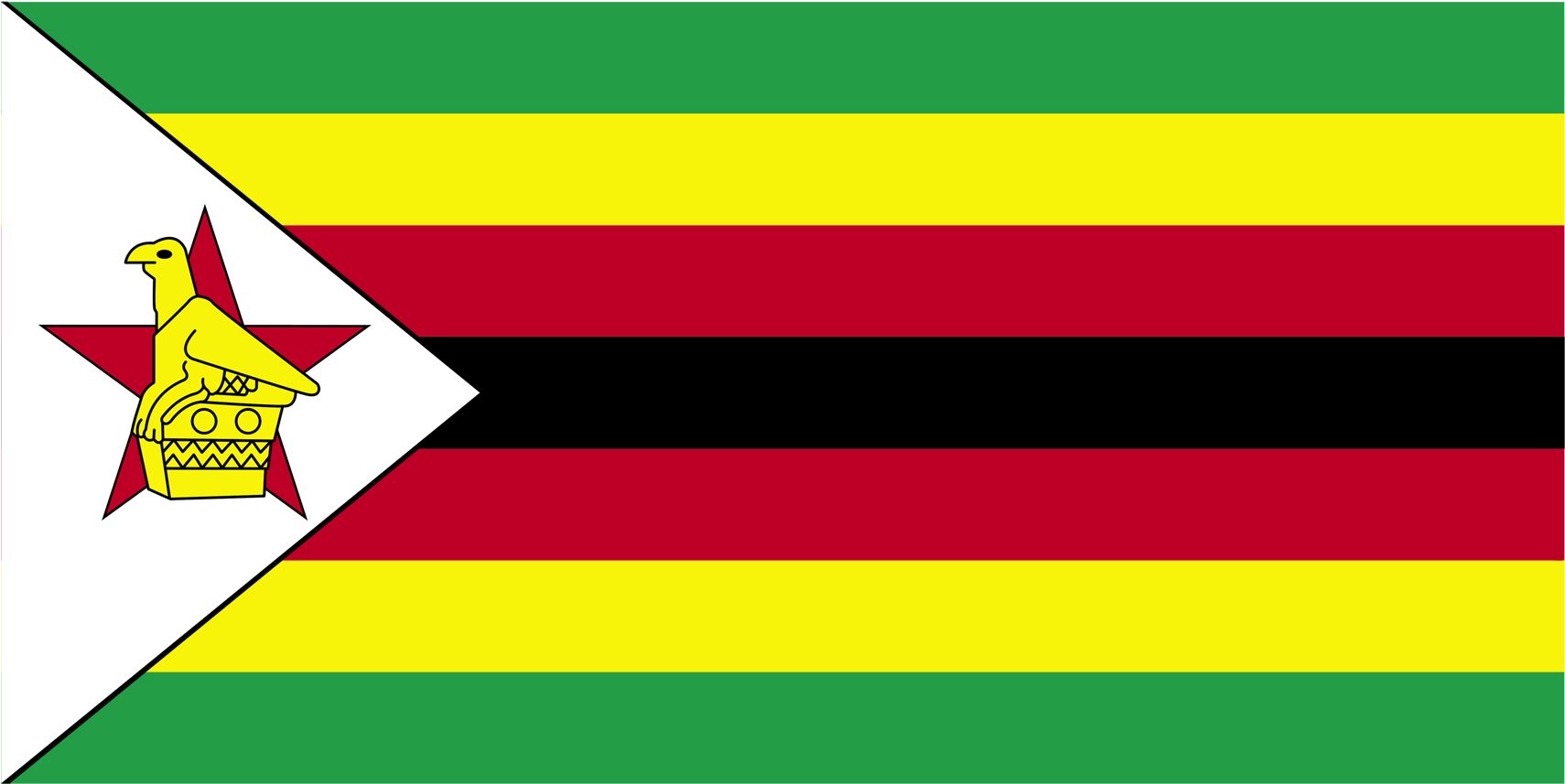 Vng International Starts New Project In Zimbabwe - Zimbabwe Flag Clipart (1920x1200), Png Download