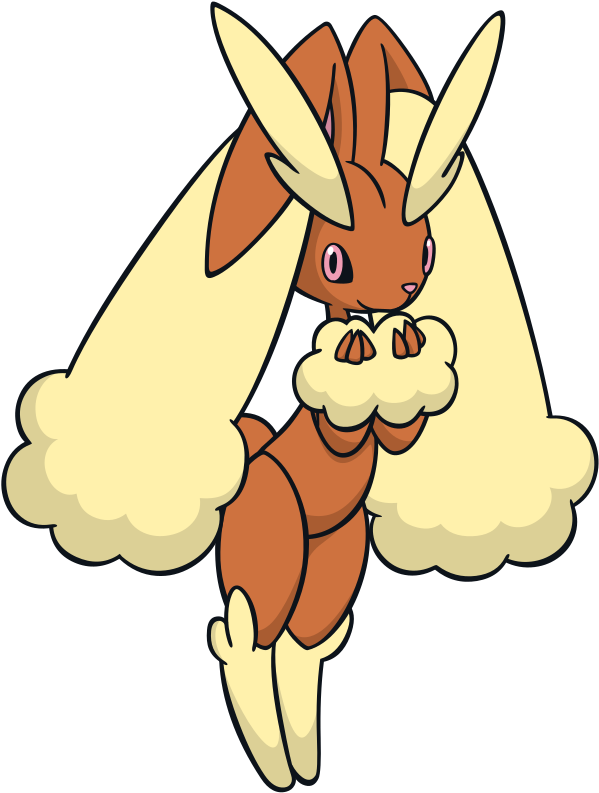 Lopunny Global Link Artwork - Pokemon Lopunny Dream World Clipart (605x800), Png Download