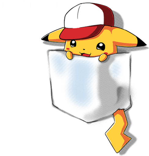Pokemon Pocket Shirt Design Clipart (618x524), Png Download