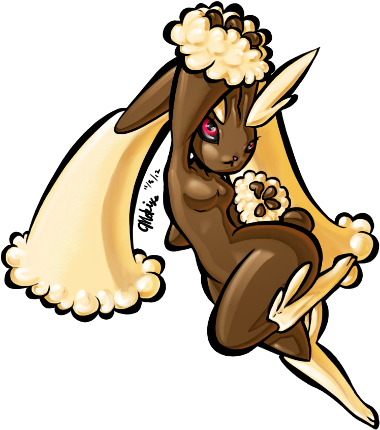 Pokemon Lopunny Deviantart Clipart (769x861), Png Download
