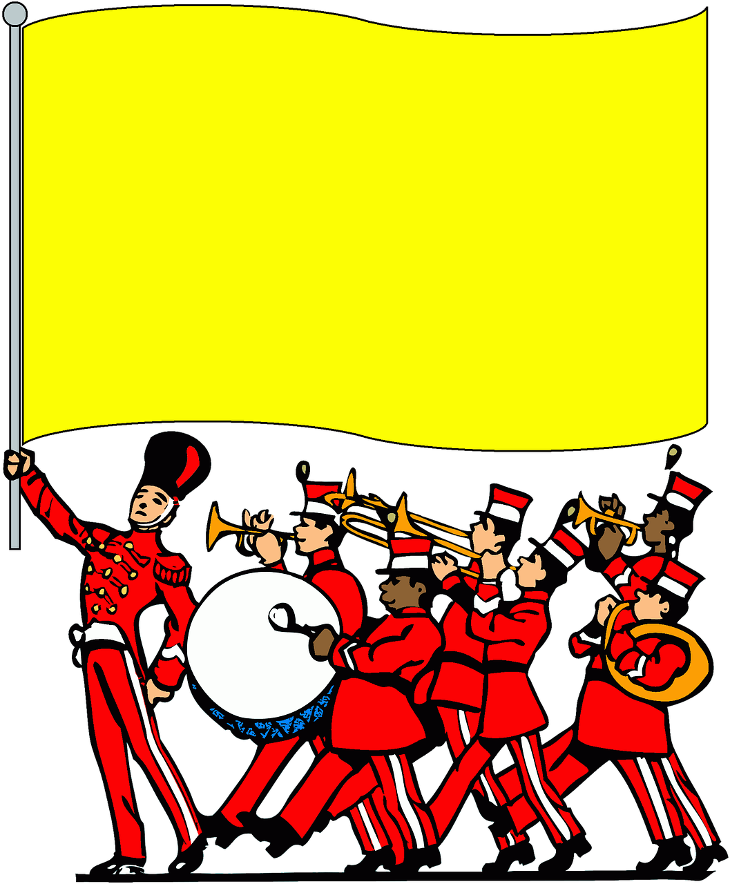 Gambar Marching Band Kartun Clipart (1057x1280), Png Download