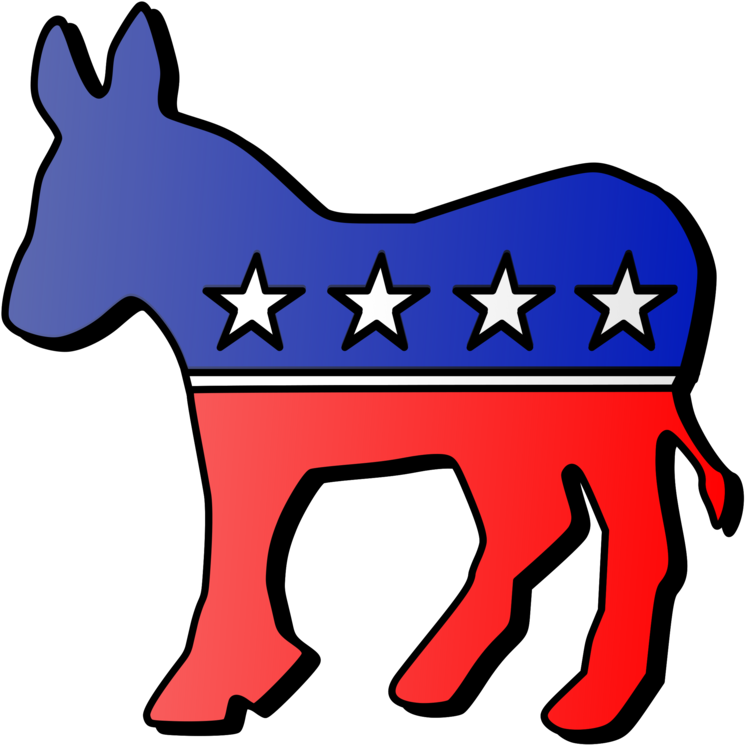 Miles City Voting Horse Candidate Democratic Party - Transparent Background Democrat Donkey Png Clipart (769x750), Png Download
