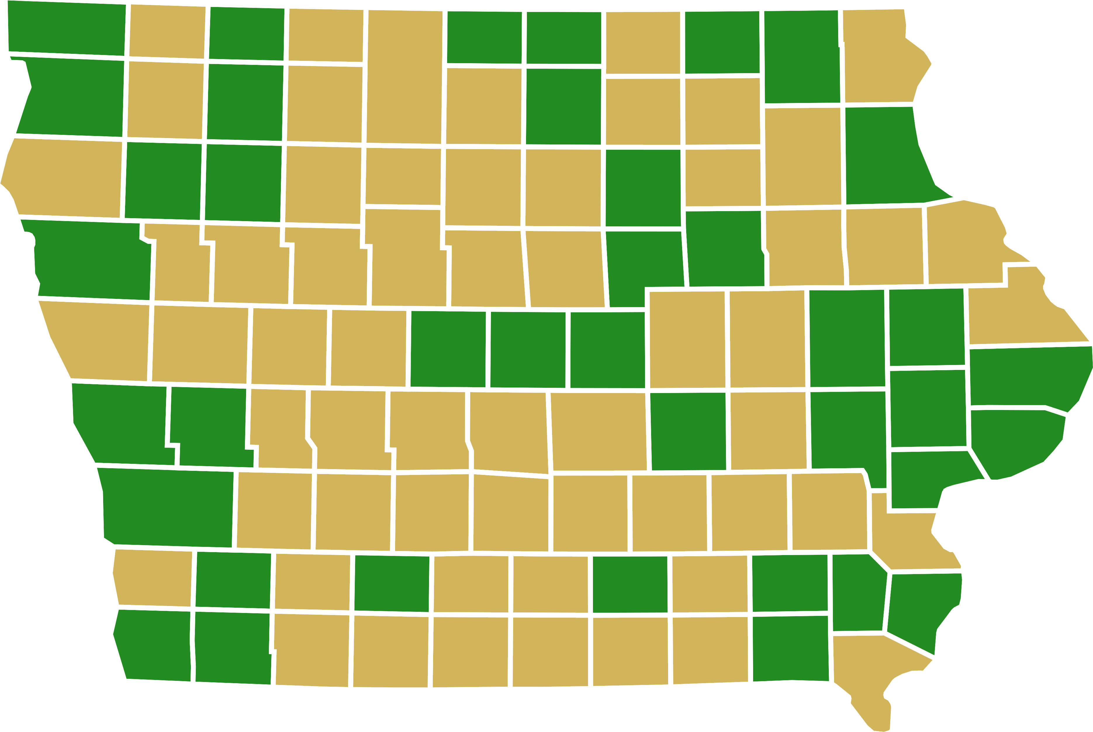 Democrats Party Presidential Primaries In Iowa, 2016 - Illustration Clipart (4000x2689), Png Download