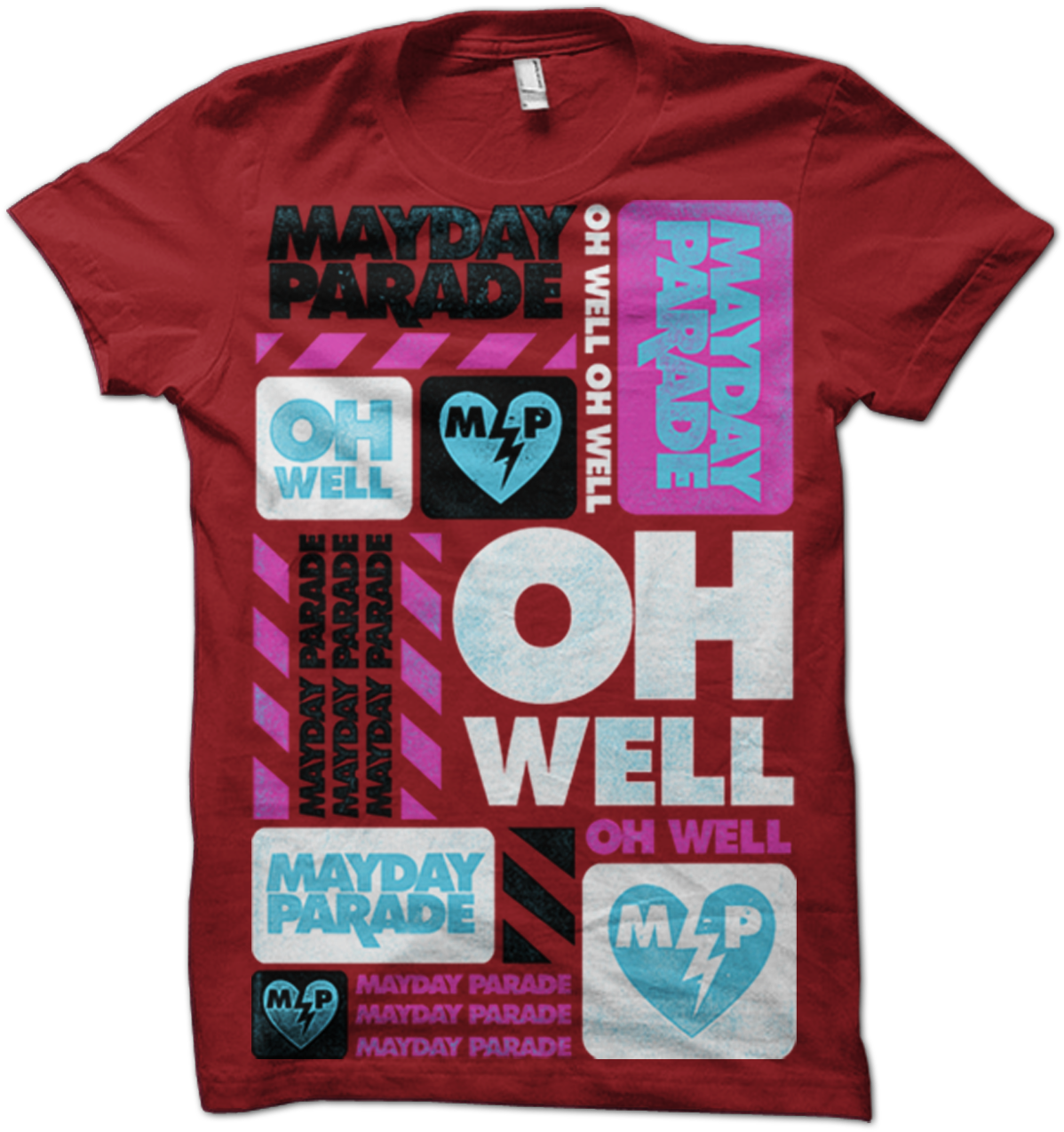 Mayday Parade Oh Well Final - T Shirt Clipart (1200x1361), Png Download