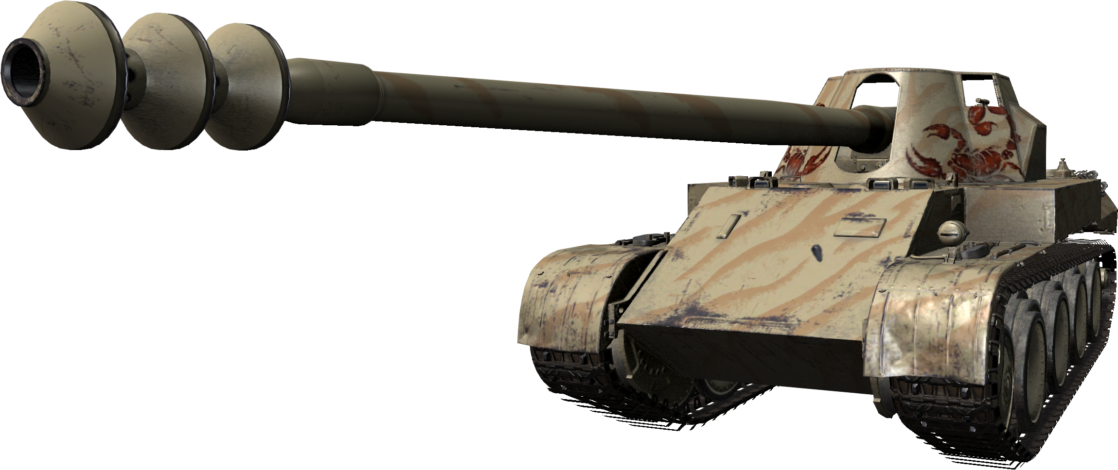 Tank Clipart (4096x1545), Png Download