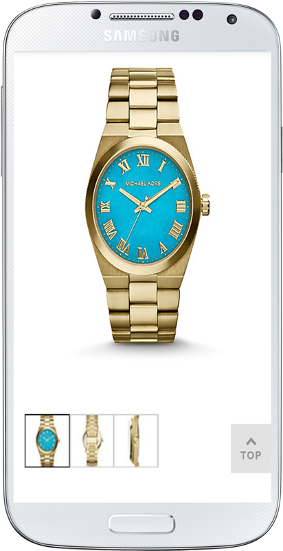 Michael Kors Saat Mavi Clipart (480x800), Png Download