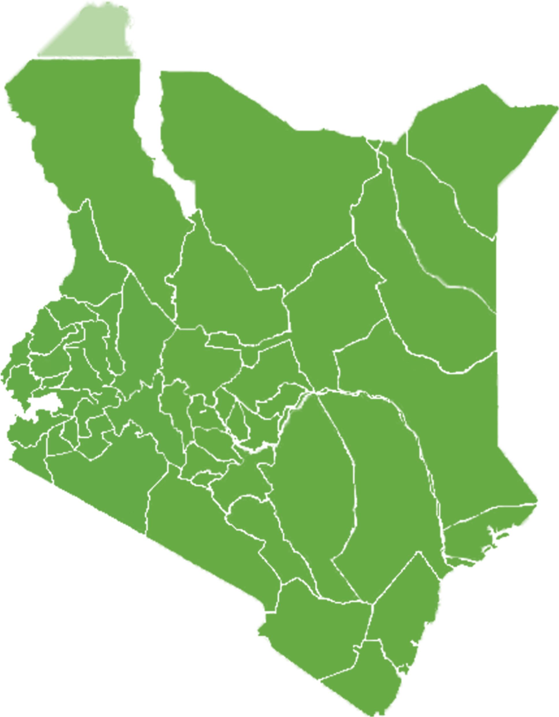 Portal - Kenya Map Vector Png Clipart (2000x2548), Png Download