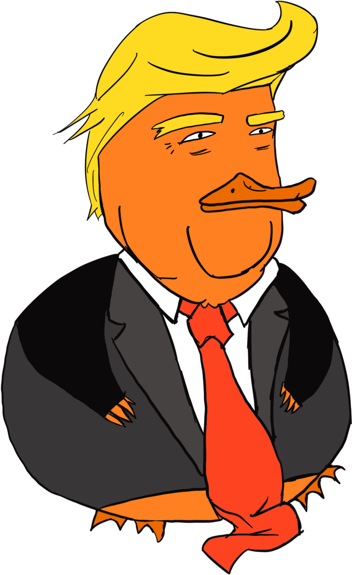 I Drew A Duck Trump - Cartoon Clipart (1280x1280), Png Download