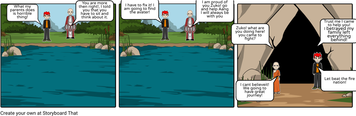 Zuko - Cartoon Clipart (1164x385), Png Download