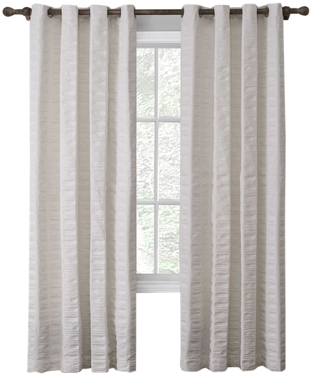 Tyler 84-inch Grommet Top Window Curtain Panel In Winter - Window Covering Clipart (600x600), Png Download