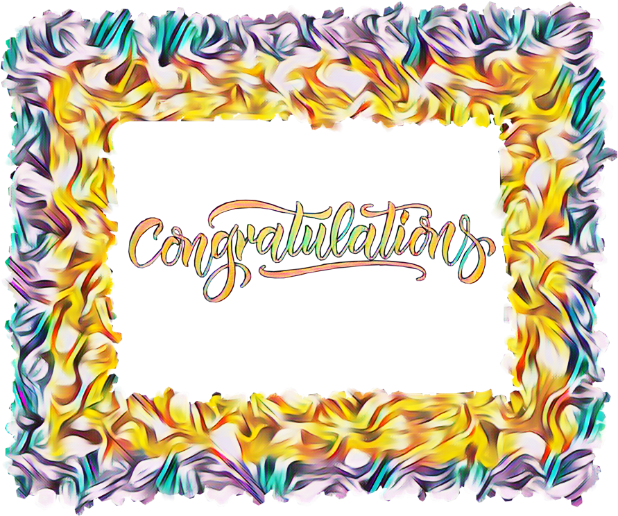 #congratulations #selfdesigned #frame By @sadna2018 Clipart (900x900), Png Download