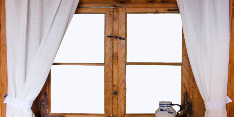 Small Window Curtains - Curtain Clipart (800x400), Png Download