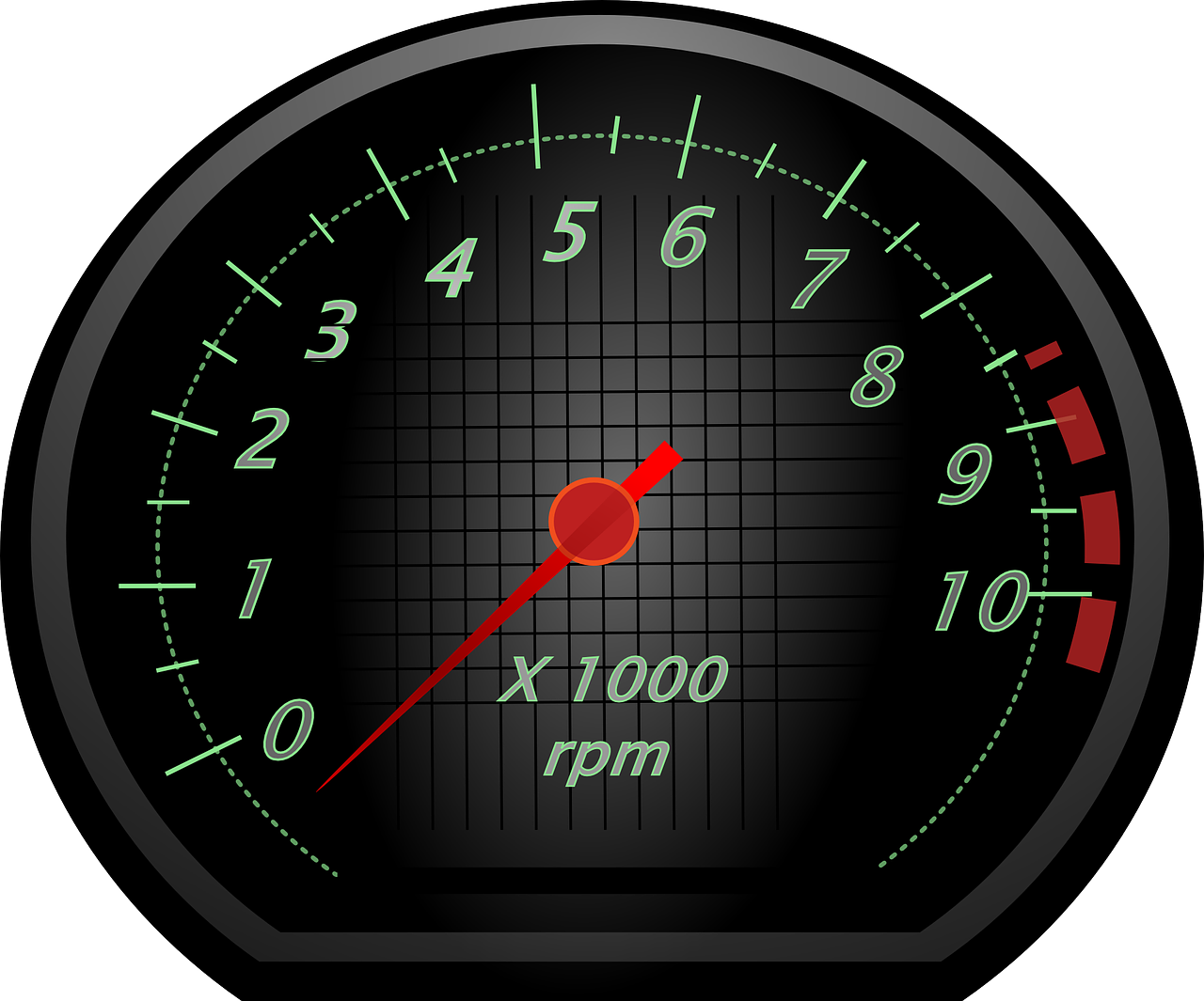 Car Tachometer Png Clipart (1280x1065), Png Download